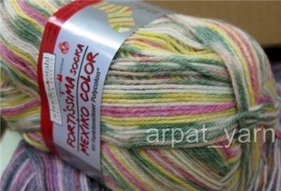 Schoeller Stahl Fortissima Socka Mexiko color SOCK YARN  