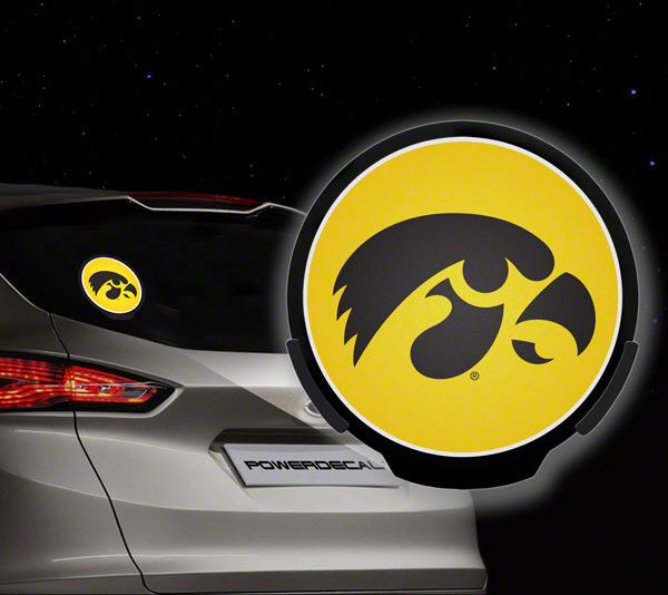 Iowa Hawkeyes Power Decal Light Up Decal  