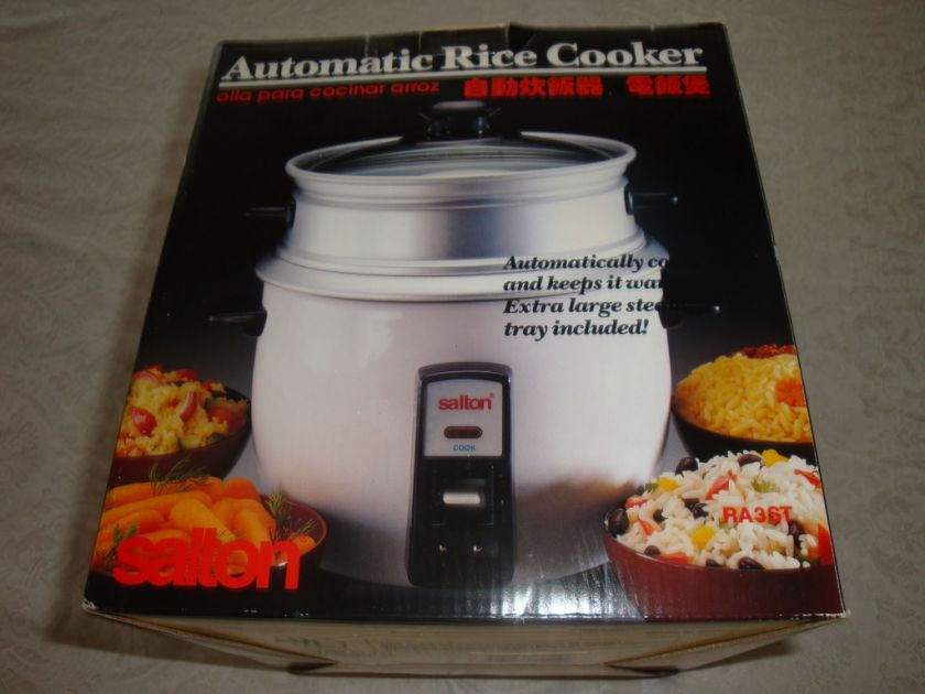 Salton 3 Cup Automatic RICE COOKER RA3ST [NIB] 082846021005  