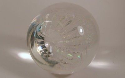 Robert Held JELLYFISH Art Glass Large Paperweight  