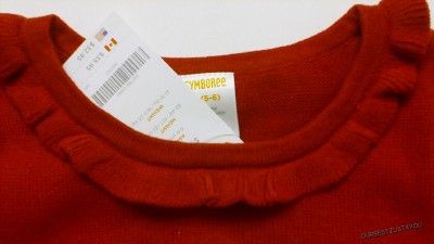 NWT Gymboree HOMECOMING KITTY Sweater Ruffle Vest ~ RED 5 6 7 8 9 10 