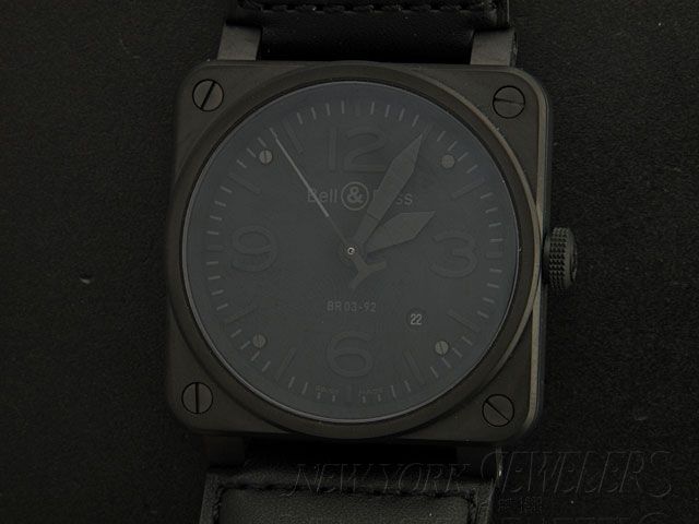 bell ross br03 92 phantom 42mm br 03 92 phantom watch retail $ 4100 00 