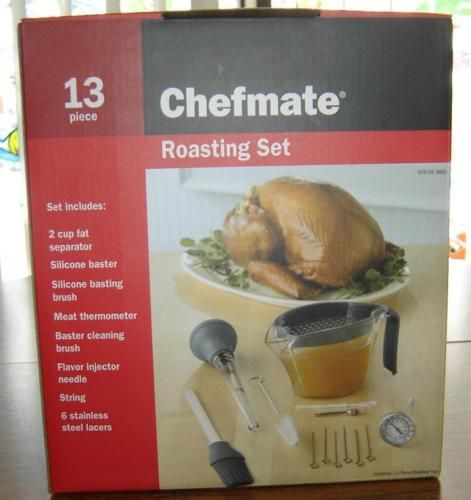 13 Piece Chefmate Roasting Set   Brand New  