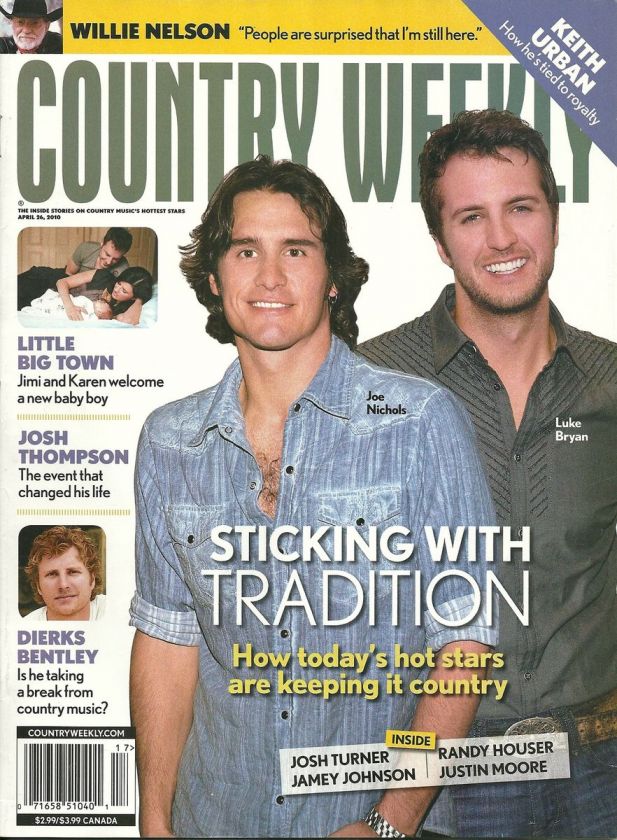 Joe Nichols, Luke Bryan, Dierks Bentley 04.26.10 Country Weekly   VERY 