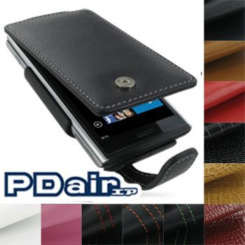 PDair Genuine Leather Flip Case for Dell Venue Pro  