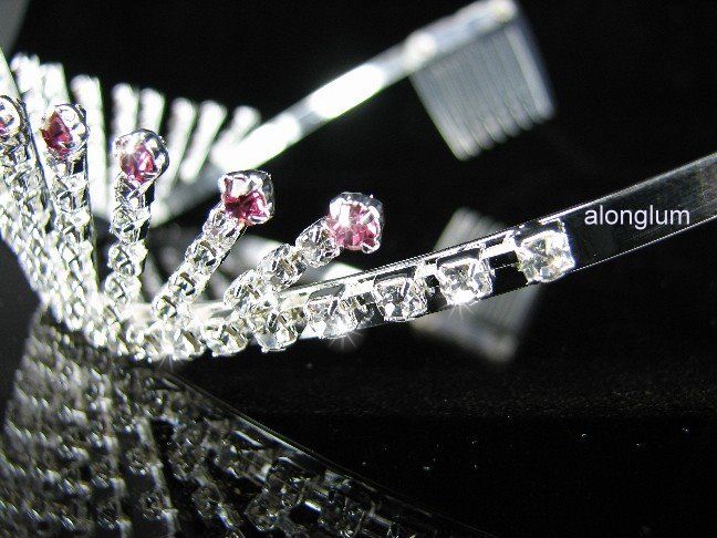 A51 1 Pink Wedding Bridal Bridesmaid Party Swarovski Crystal 
