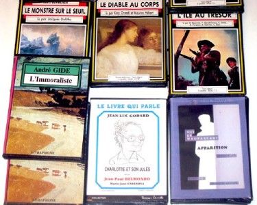 LOT AUDIO LIVRE FRANÇAIS CASSETTES LILE AU TRESOR LIMMORALISTE LE 