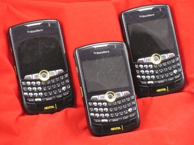 You are viewing a Lot of 3 Blackberry Curve 8350i Walkie Talkie Direct 