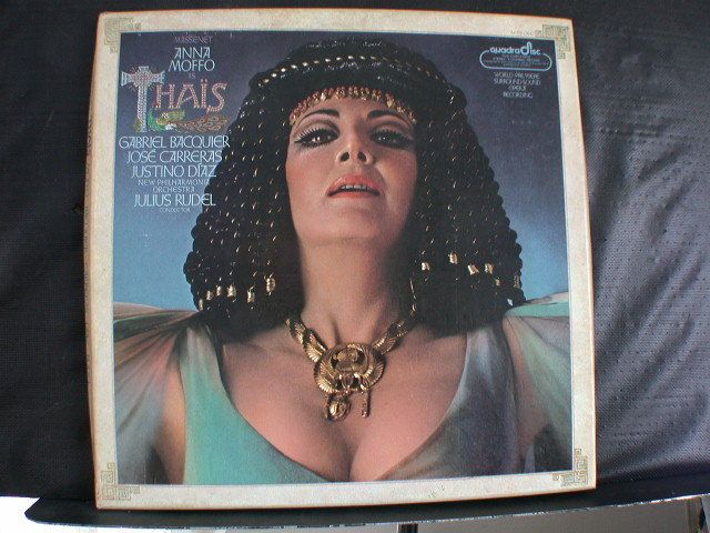 RCA QUADRADISC 3 LP Box Set Massenet THAIS Moffo Bacquier Carreras 