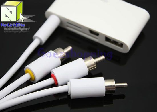 5IN1 iPad AV OUT CAMERA CONNECTION KIT SD Card Reader  