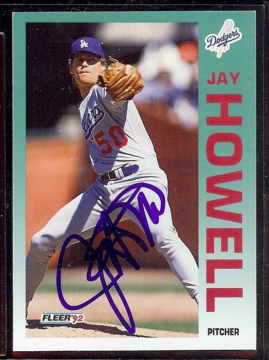 JAY HOWELL Autographed Signed DODGERS Card  