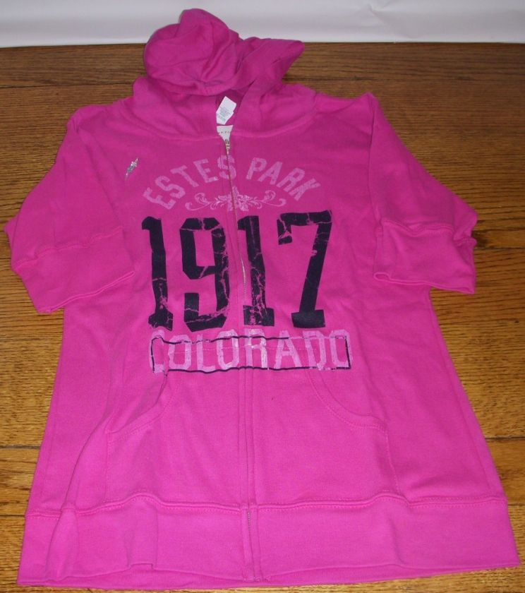 BLUE 84 HOODIE SS HOT PINK 1917 COLORADO Sz.L NWT  