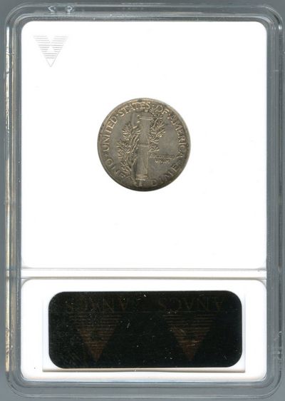 1942/1 Mercury Dime ANACS EF 40 Lot# 91  