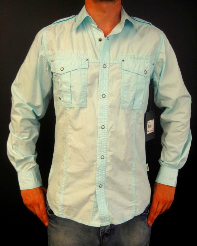 RRP$120 MOSSIMO MENS BEAT SHIRT ICEBERG BLUE SMALL + FREE GIFT  