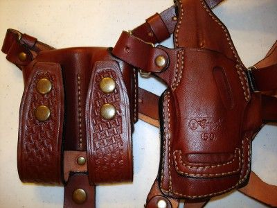 LEATHER SHOULDER HOLSTER RIG 4 colt commander 4 1911  