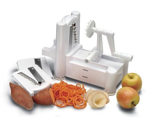 New and Essential Tri Blade Spiral Vegetable Slicer  