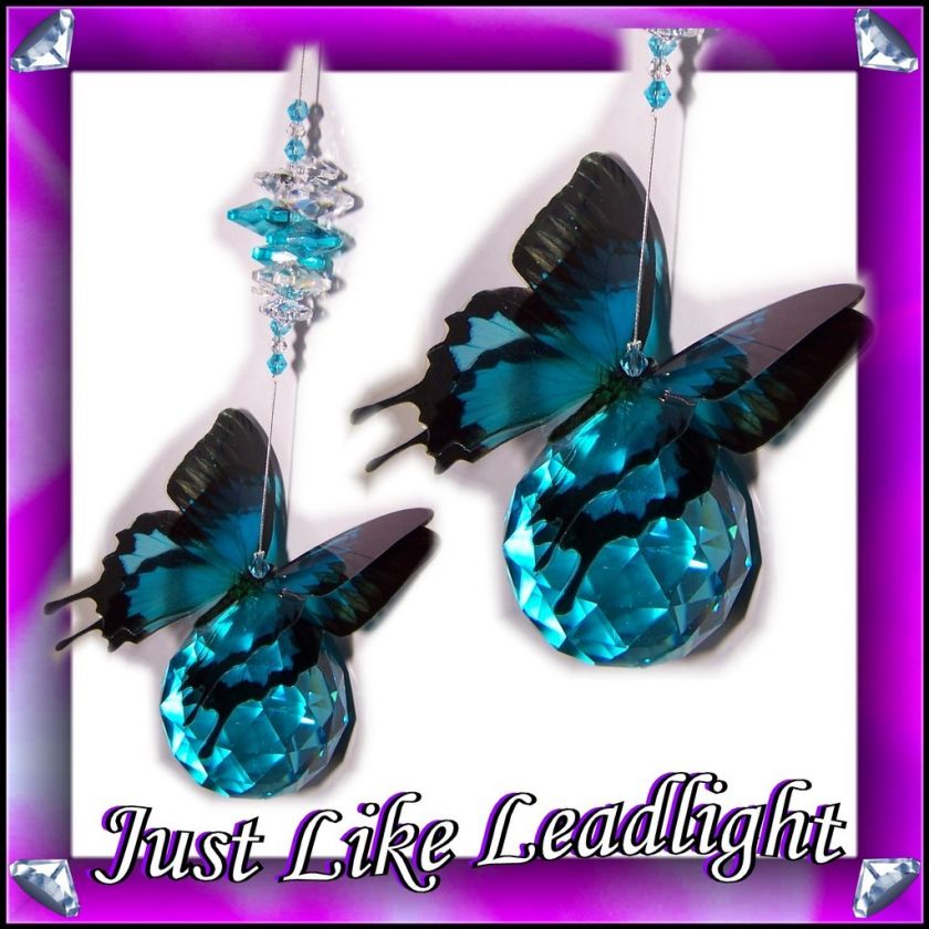 ULYSSES BUTTERFLY CRYSTAL SUNCATCHER window decoration  