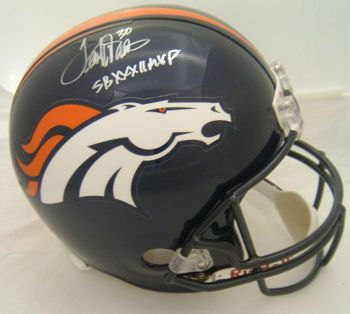 TERRELL DAVIS SIGNED DENVER BRONCOS FULL SIZE HELMET  