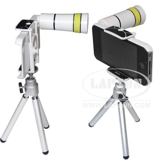 10X Optical Zoom Lens Telescope Tripod For Apple iPhone 4G 4S Mobile 