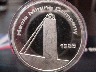   MINING CO. 1 TROY OUNCE .999 FINE SILVER PROOF ONE OUNCE SILVER  