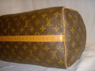 LOUIS VUITTON VINTAGE FRENCH COMPANY MONOGRAM CANVAS SPEEDY 30 PURSE 