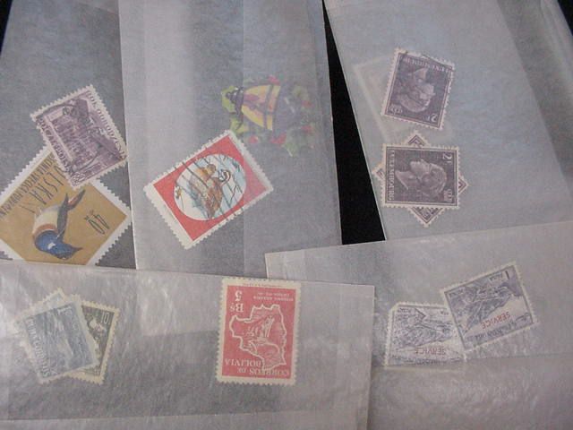 WORLDWIDE COLLECTION MANY STAMPS UNCHECKED GLASSINES 2000 3000 