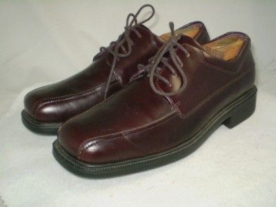 mens Rockport leather Hydro Shield Waterproof oxfords burgundy 8.5 M 