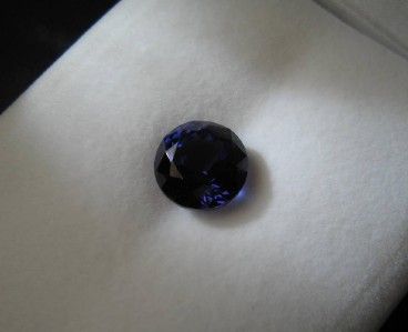   GRADE 9.07CT TANZANITE PORTUGUESE ROUND GEMSTONE & APPRAISAL  