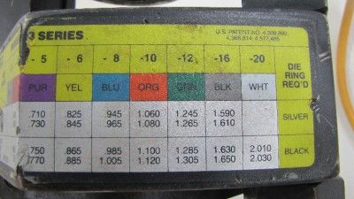   Hydraulic Hose Crimper Crimping Machine w/ dies & Enerpac pump  