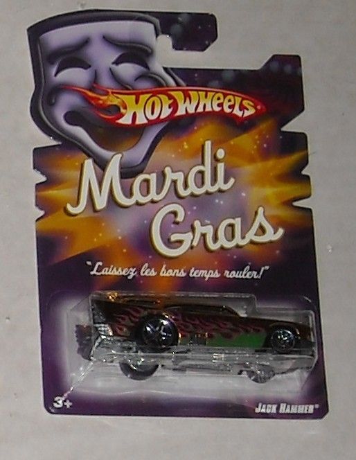 2007 Mattel HOT WHEELS MARDI GRAS JACK HAMMER MOC  