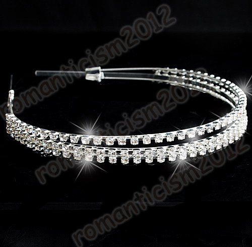 FREE Wedding/Br​idal crystal veil tiara crown headband  