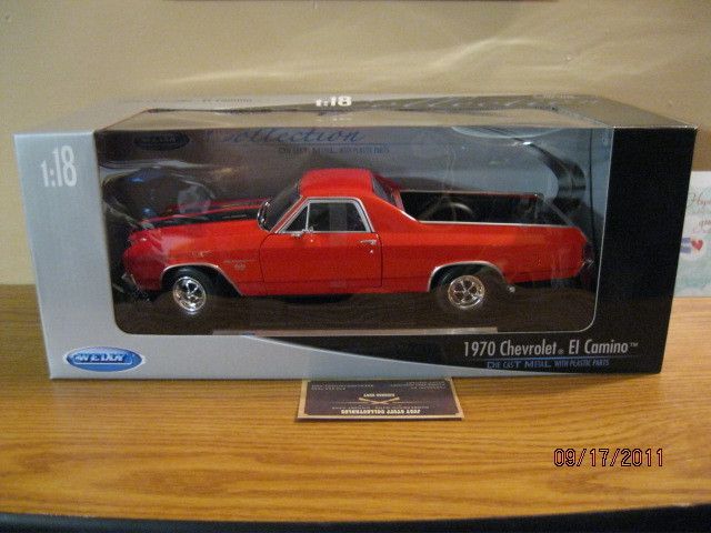 Welly 1/18 1970 CHEVY EL CAMINO SS 396 NEW DIECAST RED  