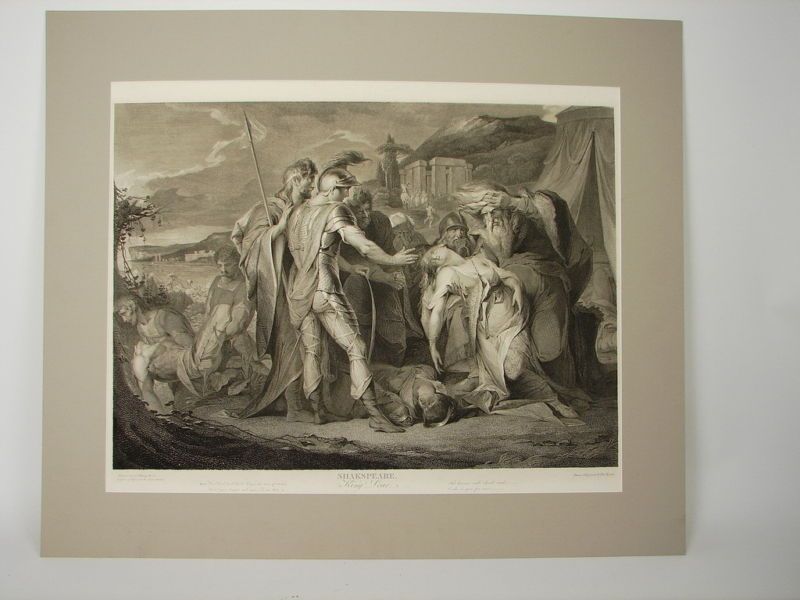 John Boydell   Shakespeare Engraving   King Lear Act V  