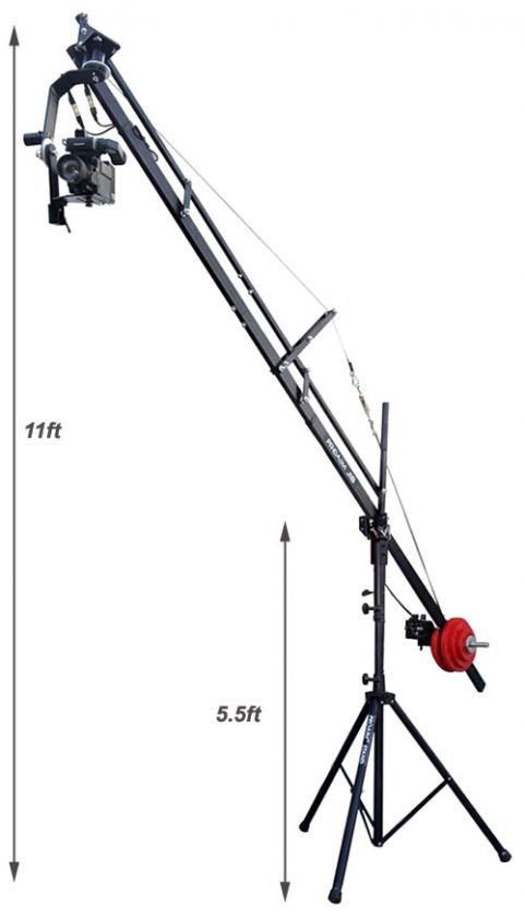 PROAIM 12ft JIB & Jr.Pan tilt head Production Package  