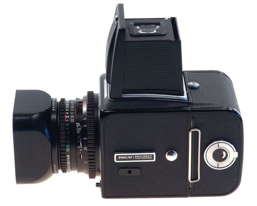 HASSELBLAD 500 C/M BLACK CAMERA ZEISS PLANAR 2.8 f=80mm T* LENS A12 