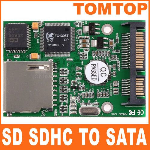 Digital Secure SD SDHC MMC to SATA Adapter Converter  