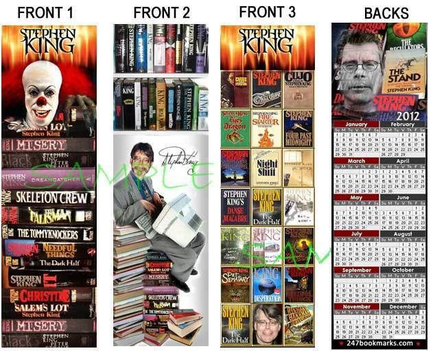 CALENDAR 2012 Steven STEPHEN KING BOOKMARKS It Carrie  