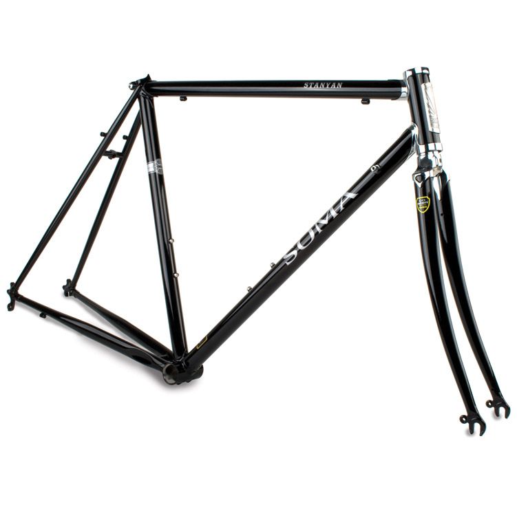 Soma STANYAN SLICK BLACK 60CM LUGGED ROAD FRAME W/FORK  