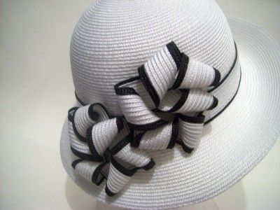 Brand New Women White Straw Church Wedding Kentucky Formal Derby 