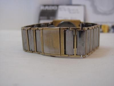 Rado DiaStar 160.0281.3N High Tech Ceramic Gold tone Watch 7125  