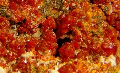 Fiery RED WULFENITE Shiny Bipyramidal Crystals Chile  