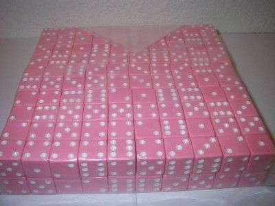 200 Pink Dice Wholesale Lot Bulk  