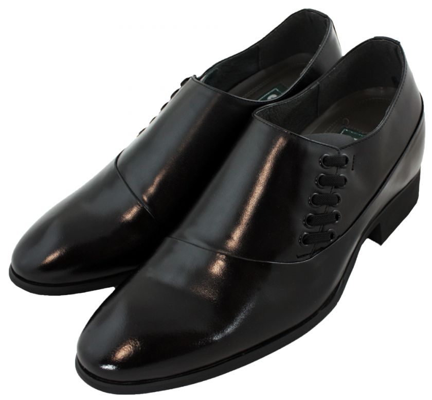   Taller Elevator Height Increase Trendy Dress Shoes Black  