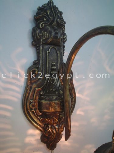 Antique Art Moroccan Style Jeweled Beaded Wall Sconce  