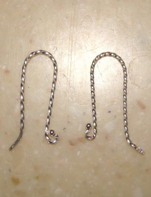 PR INTERCHANGEABLE 22mm Twisted Shepherd Hooks Silver  