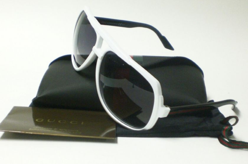 GUCCI GG1622 GG 1622 WHITE BLACK OVE SUNGLASSES 1622/S  