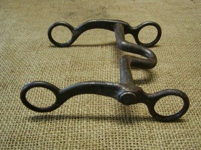 Vintage iron horse harness bit. This bit has an anchor engraved or 