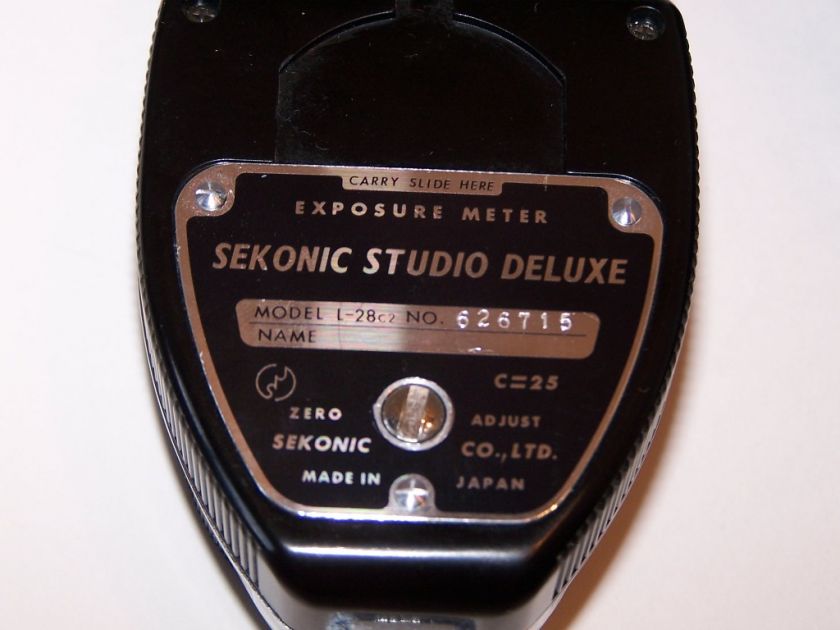 SEKONI STUDIO DELUXE LIGHT METER & CASE L28 C2  