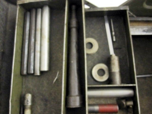 Large Antique Kennedy Brand Machinist Toolbox w Tools & Name Plate 