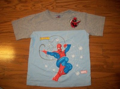 BOYS LIGHT UP SPIDERMAN SHIRT SHORTS OUTFIT SET 7  